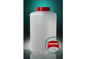 Pot HDPE Vierkant met schroefdop en Inlage 2000ml