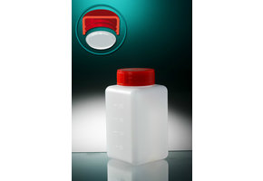 Pot HDPE Vierkant met schroefdop en inlegstop 250ml