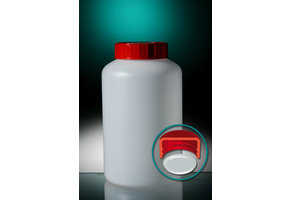 Jar HDPE screw cap + insert plug 1000 ml