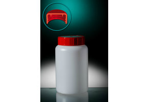 Jar HDPE Round, with screw cap 500ml