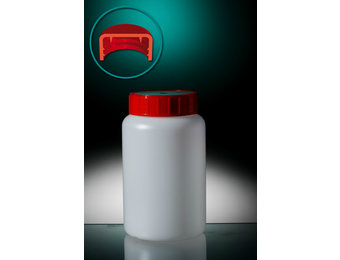 Jar HDPE Round, with screw cap 500ml