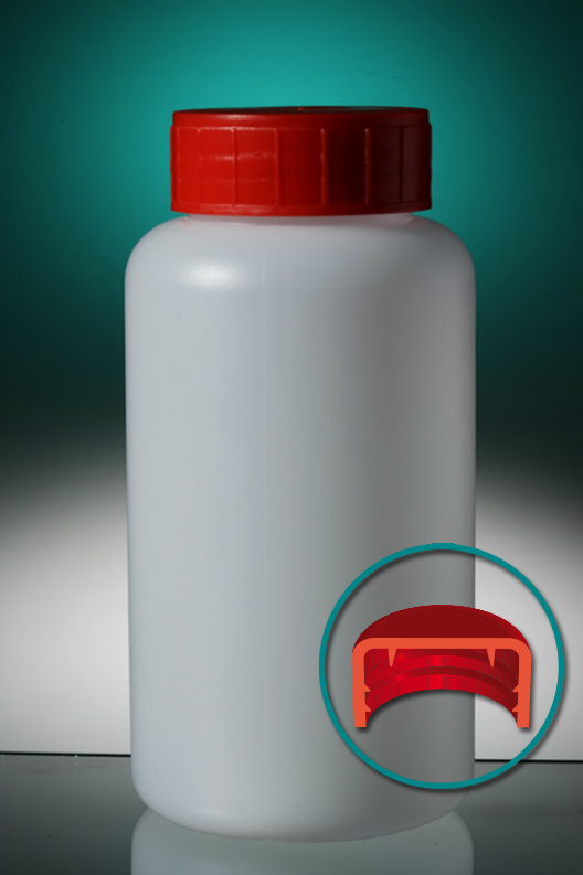 Jar HDPE Round, with screw cap 250ml