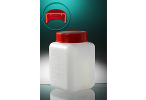 Pot HDPE Vierkant met schroefdop 500ml