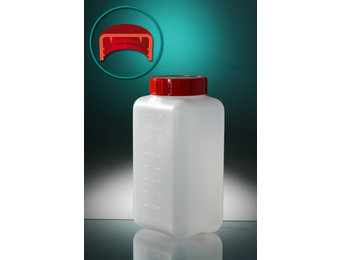Pot HDPE Vierkant met schroefdop 1000ml