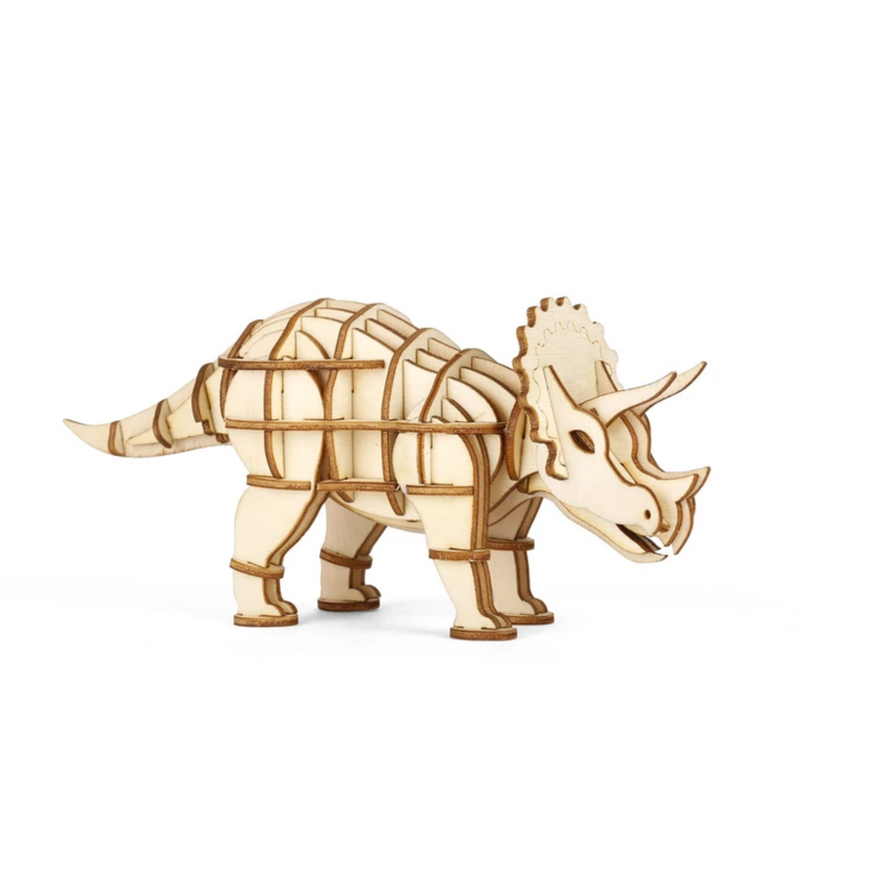 Kikkerland Wooden 3D Puzzle Triceratops - Veldshop