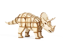 Kikkerland 3D Holzpuzzle Triceratops