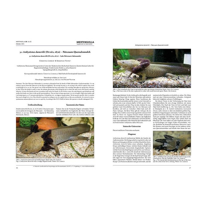 Threatened Newts and Salamanders, Volume 3: Captive Care Management / Gefährdete Molch- und Salamanderarten der Welt, Band 3: Richtlinien für Erhaltungszuchten