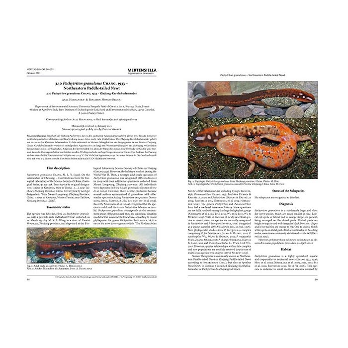 Threatened Newts and Salamanders, Volume 3: Captive Care Management / Gefährdete Molch- und Salamanderarten der Welt, Band 3: Richtlinien für Erhaltungszuchten