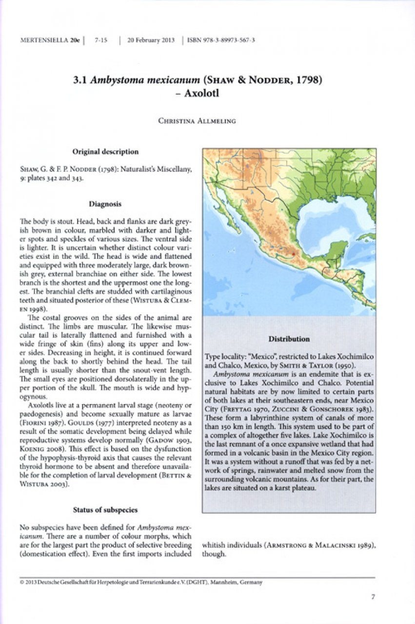 Threatened Newts and Salamanders - Guidelines for Conservation Breeding