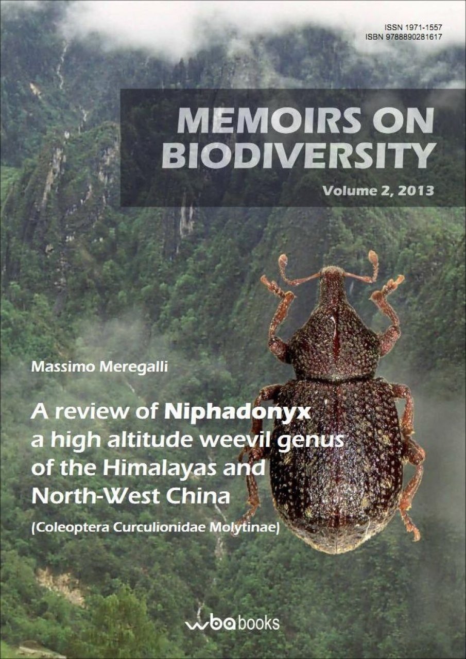 A Review of Niphadonyx - A High Altitude Weevil Genus of the Himalayas and North-West China (Coleoptera Curculionidae Molytinae) - Memoirs on Biodiversity, Volume 2, 2013