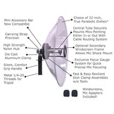 Wildtronics All Purpose Parabolic Kit with 1.5 mm Dish