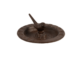 Sonnenuhr und Vogelbad