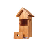 Green Feathers Handmade Wooden Bird Box Large