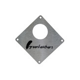 Green Feathers Bird Box Cover Plate