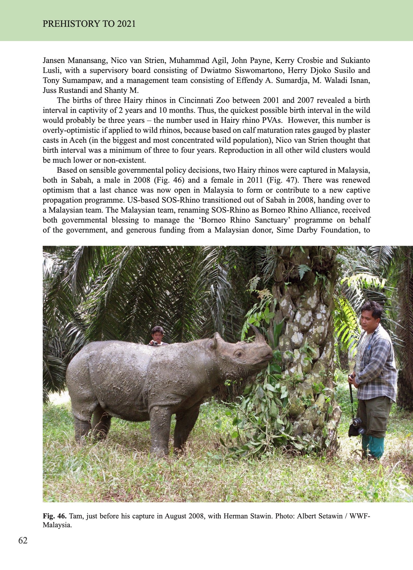 The Hairy Rhinoceros: History, ecology and some lessons for management of the last Asian megafauna