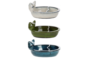 Bird feeding and drinking bowl
