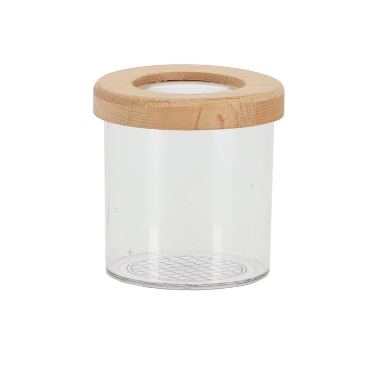 Loeppot voor insecten met houten deksel