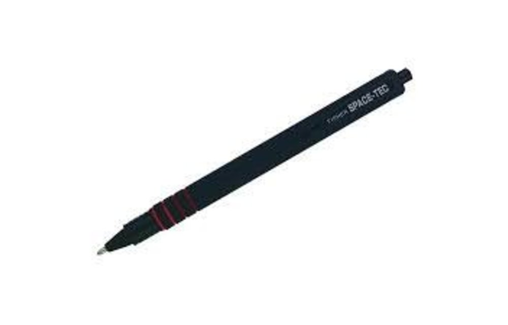 Space-Tec Space Pen, Zwart Rubber Gecoat