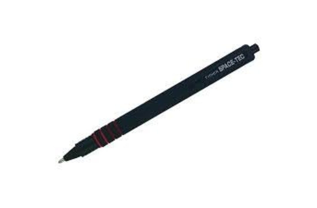 Space-Tec Space Pen, Zwart Rubber Gecoat