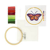 Kikkerland Mini Cross Stitch Embroidery Kit - 5 types