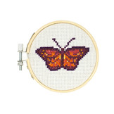 Kikkerland Mini Cross Stitch Embroidery Kit - 5 types