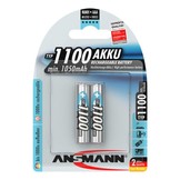 Ansmann Wiederaufladbare AAA-Batterien 1100 mAh 2-pack