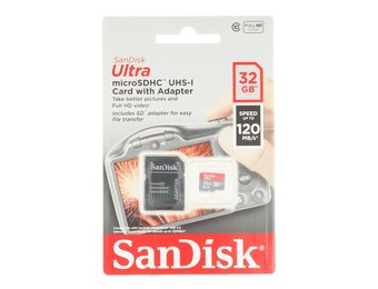 SanDisk MicroSDHC Geheugenkaart met Adapter 32GB