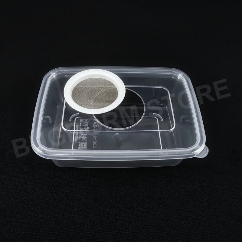 BD5004 Insectenkweekbox met gaasdeksel (380ml) (pak van 6)
