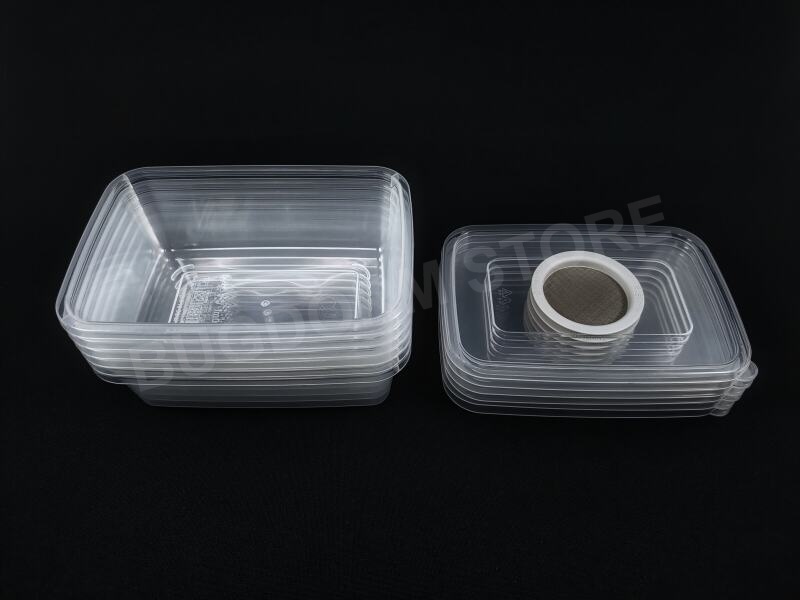BD5004 Insectenkweekbox met gaasdeksel (380ml) (pak van 6)