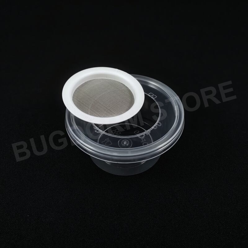 BD5005 Insektenaufzuchtbox mit Drahtgitteröffnung (90ml) (6er Pack)