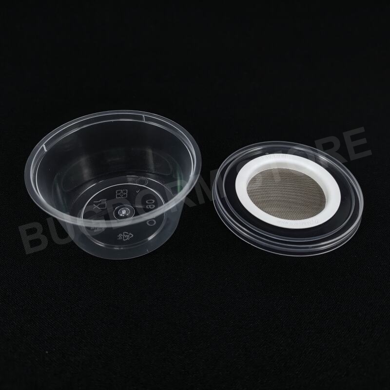 BD5005 Insektenaufzuchtbox mit Drahtgitteröffnung (90ml) (6er Pack)