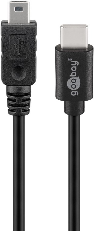 USB mini B - USB C kabel 0,5 m