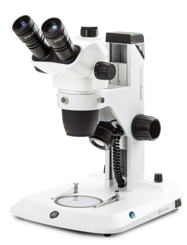 Euromex NexiusZoom Trinokulares Stereomikroskop 6.7/45x, Zahnstangenstativ