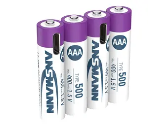 Ansmann Li-Ion USB-C Wiederaufladbare AAA-Batterien