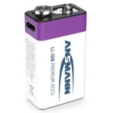 Ansmann Li-Ion USB-C Rechargeable battery 9V E-Block