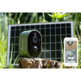 Green Feathers Solar Powered WiFi Bird Box Camera