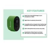 Green Feathers Solarbetriebene W-lan Vogelhäuschen Kamera