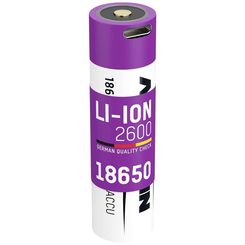 Ansmann Li-Ion USB-C Wiederaufladbare 18650 2600 mAh Batterie