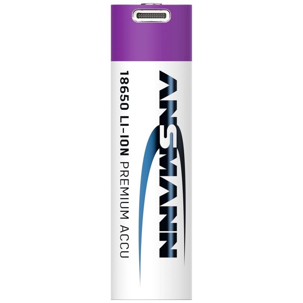 Ansmann Li-Ion USB-C Wiederaufladbare 18650 2600 mAh Batterie