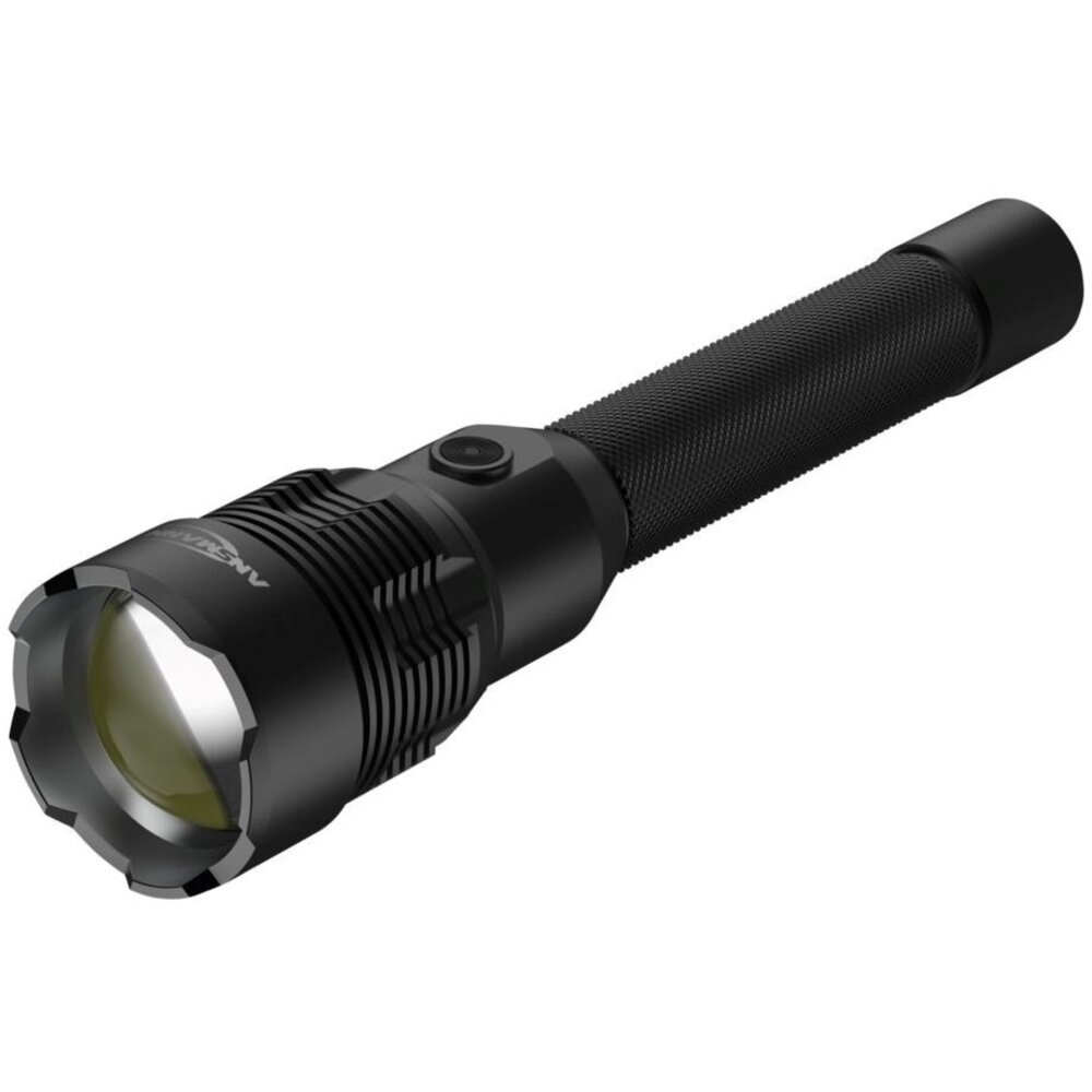 Lampe Torche Classique En Métal 149 X 60mm Avec Ampoule, Pour 2 Piles Bebe Lr14