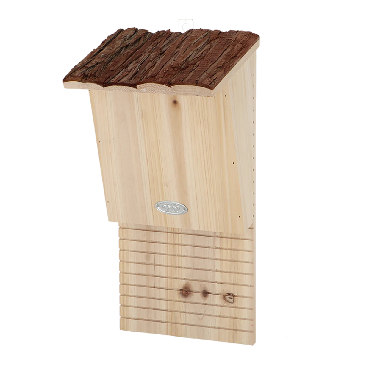Bat box bark roof