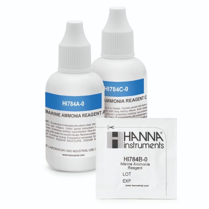 HI784-25 Reagents for Ammonia in Seawater, 25 Tests