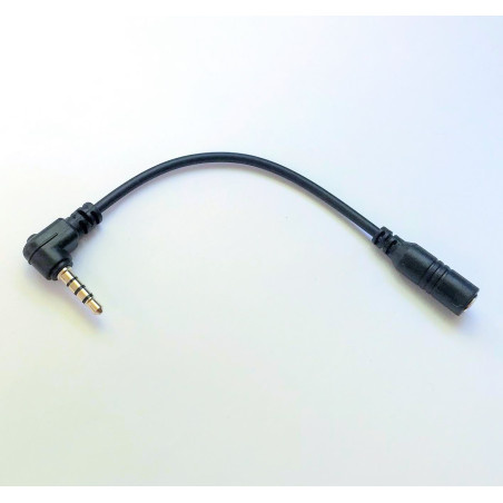 3.5 mm TRS naar TRRS-microfoonadapter