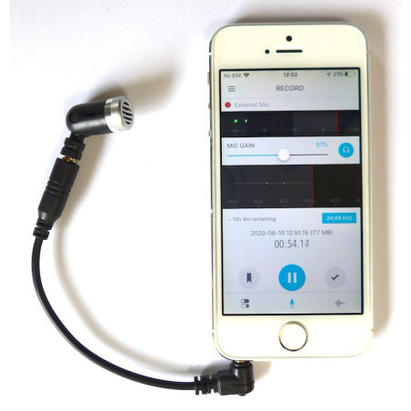 3.5 mm TRS naar TRRS-microfoonadapter