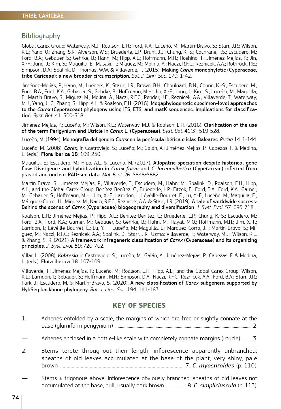 Field Guide of Spanish and Portuguese Sedges (Cyperaceae)