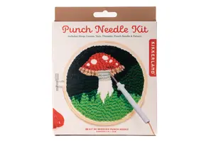 Kikkerland Paddenstoel Punch Needle borduurset
