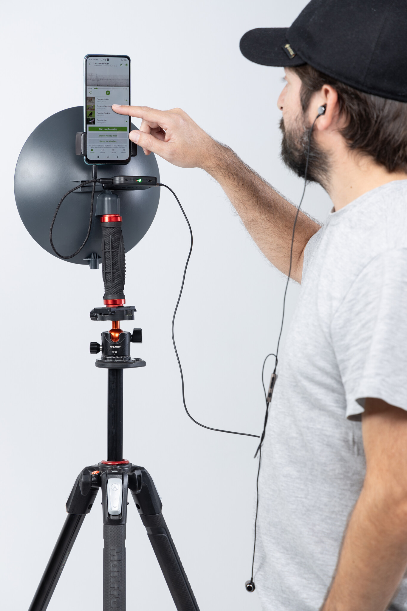 BirdFox BirdMic Pack – Parabolmikrofon mit Audioschnittstelle