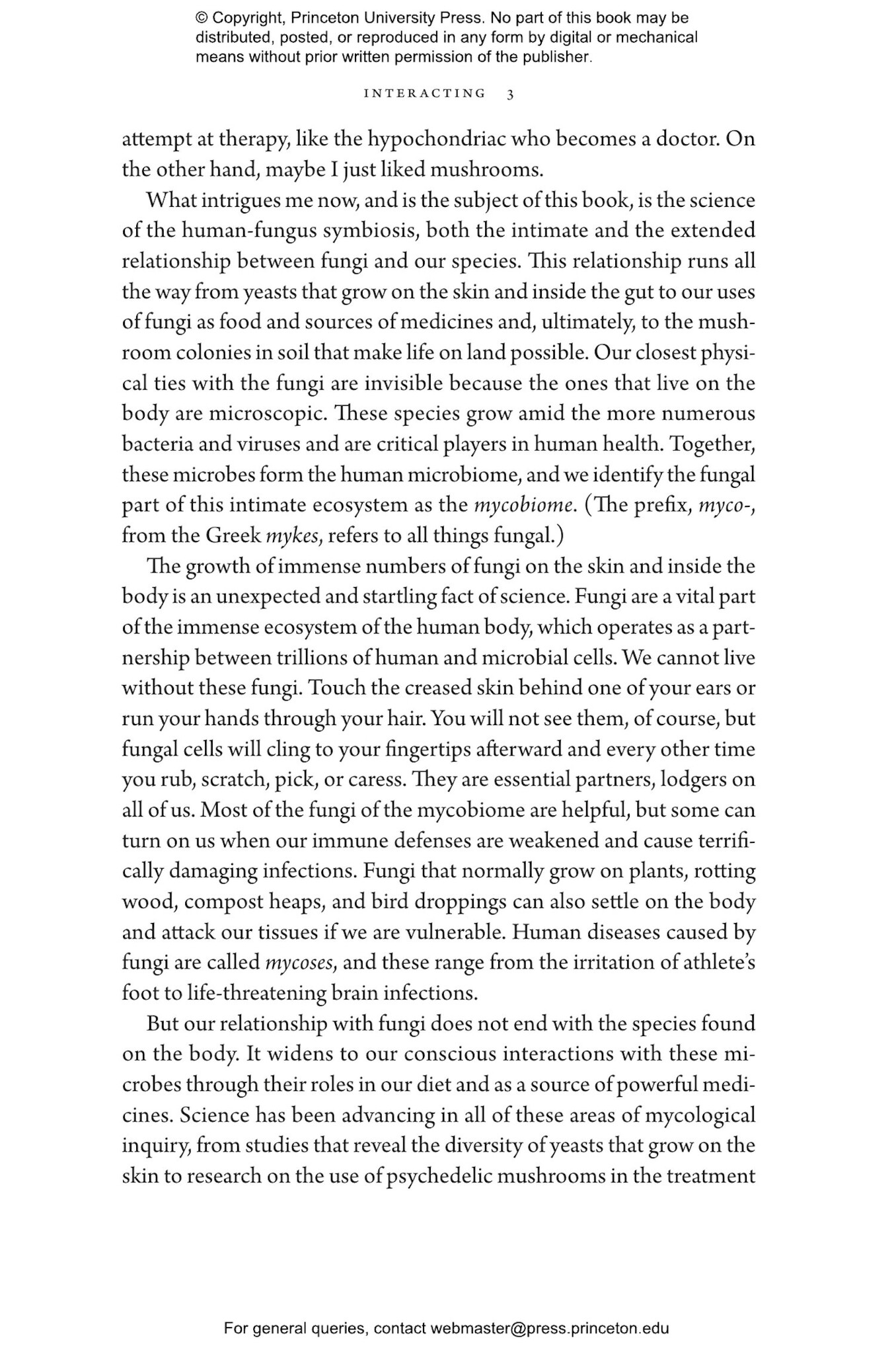 Molds, Mushrooms, and Medicines: Our Lifelong Relationship with Fungi