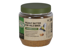 Peanut butter for wild birds with kibbled nuts