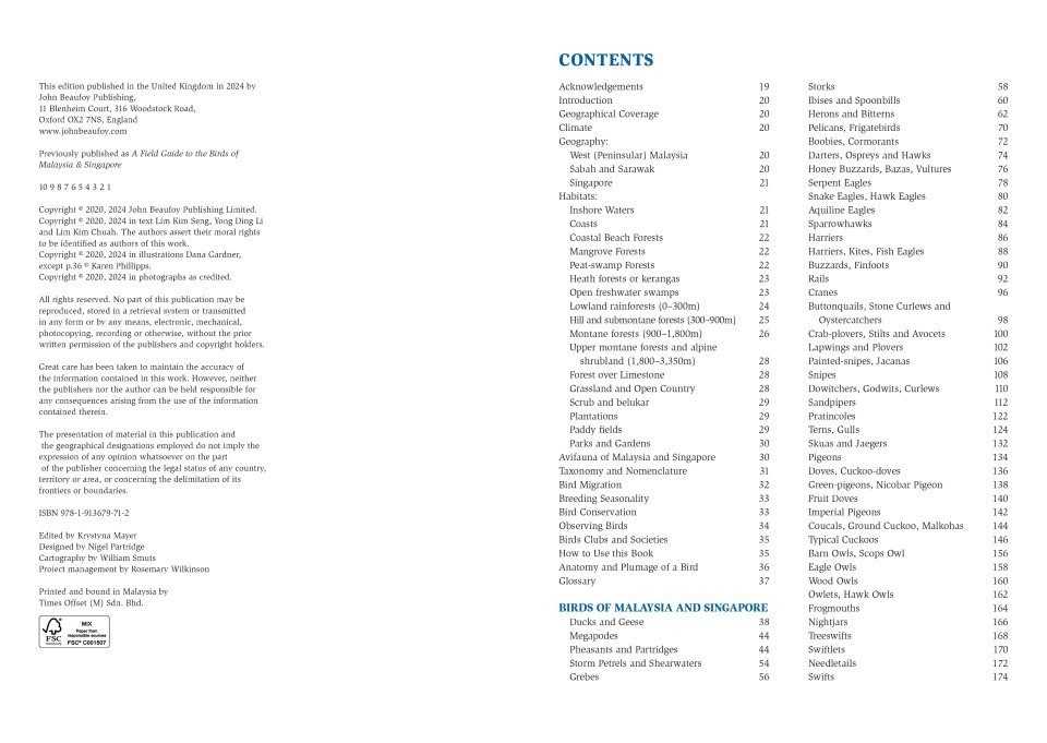 A Field Guide to the Birds of Malaysia including Sabah and Sarawak